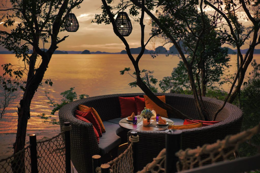Banyan Tree Krabi dining ocean view