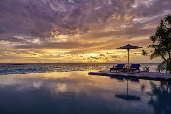sunset, Raffles Maldives Meradhoo