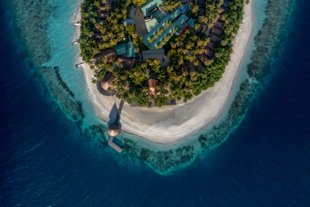 Dhawa Ihuru Maldives aerial