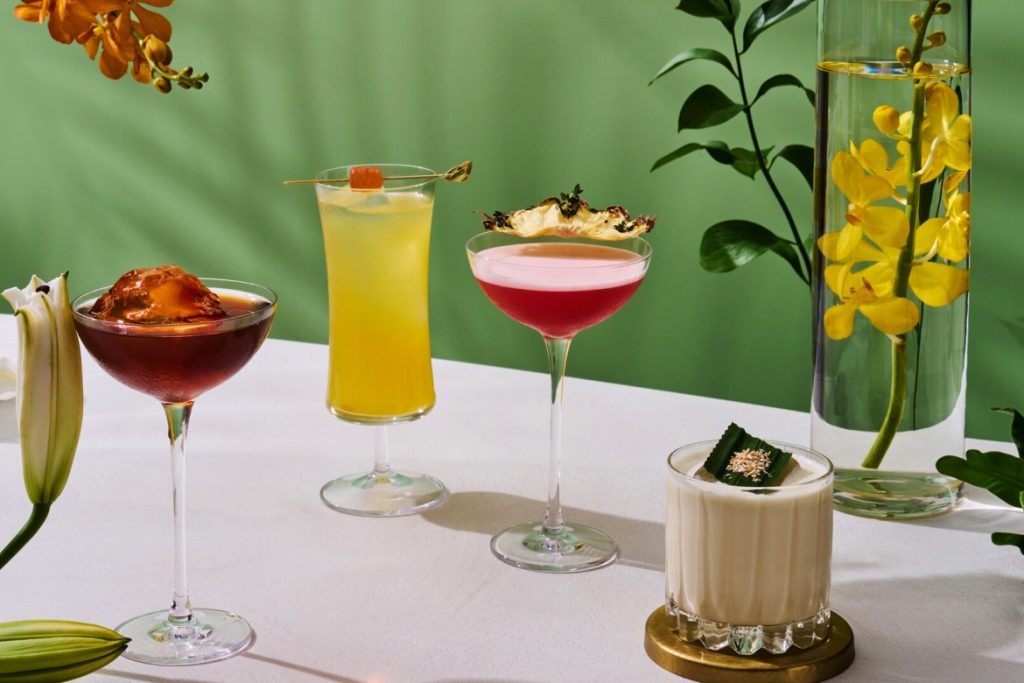'Secret Gardens' cocktails, One-Ninety Bar, Singapore
