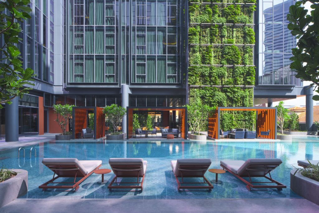 Pool Deck, Pullman Singapore Hill Street hotel