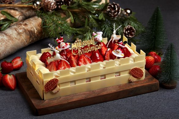 Strawberry Shortcake Bliss Yule log