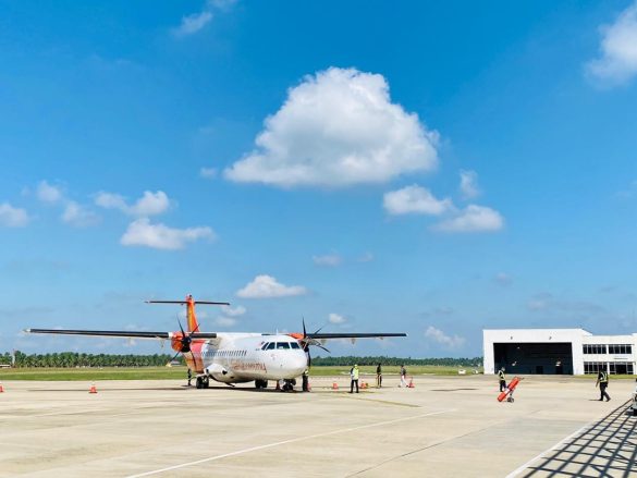 Firefly plane at airport