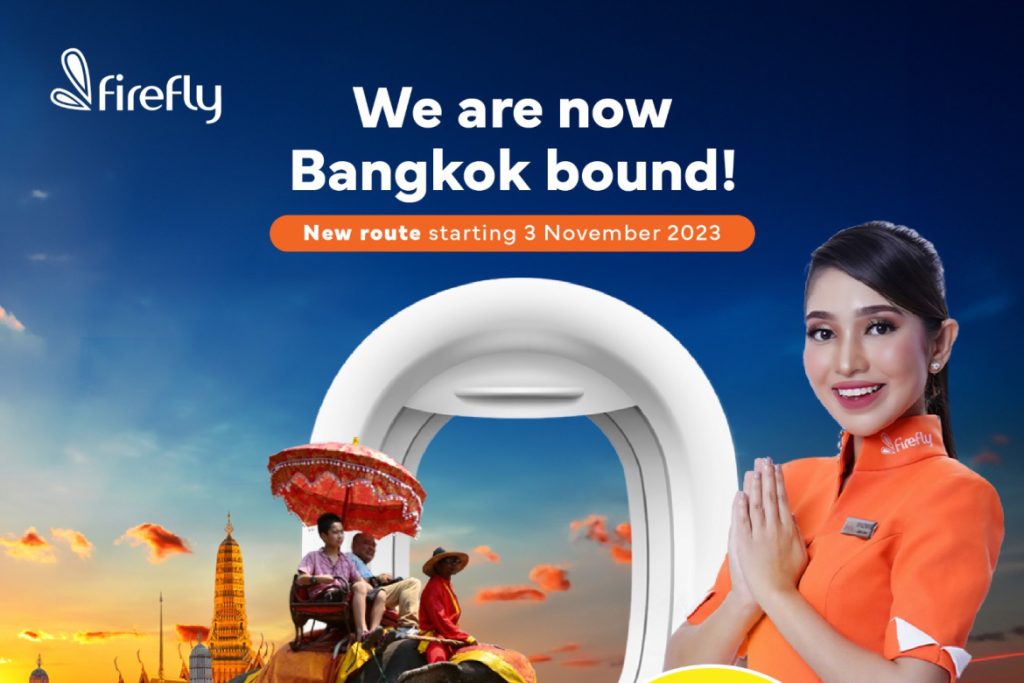 Firefly Penang - Bangkok flight route