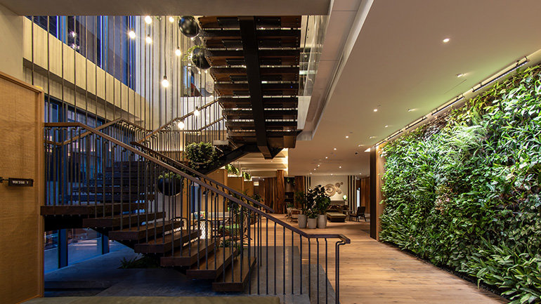 Green wall interior, Hotel Indigo Kuala Lumpur on the Park