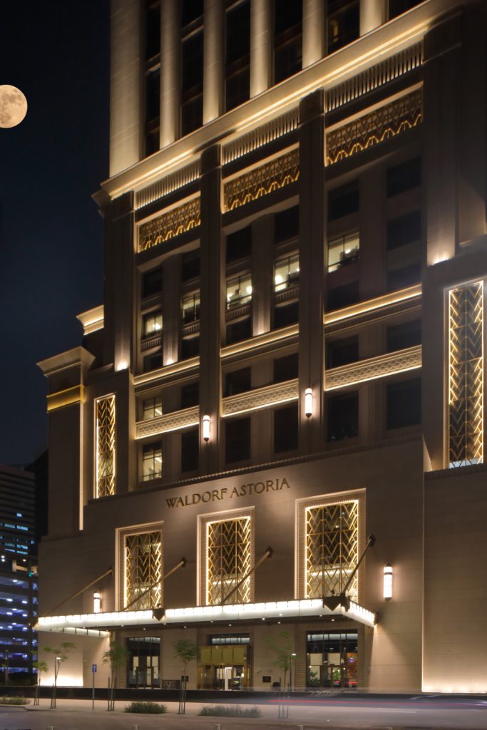 Façade, Waldorf Astoria Doha West Bay hotel