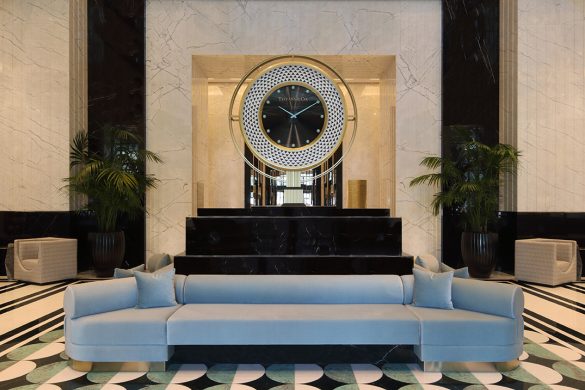 Waldorf Astoria Doha West Bay Tiffany Clock
