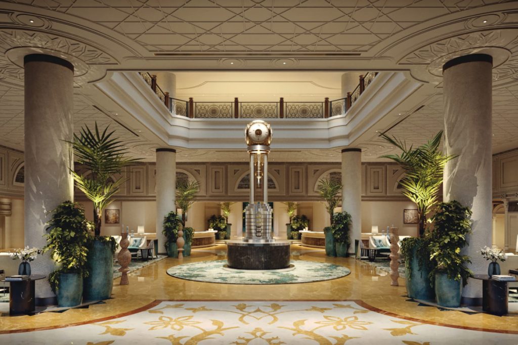 Clock area, Waldorf Astoria Ras Al Khaimah