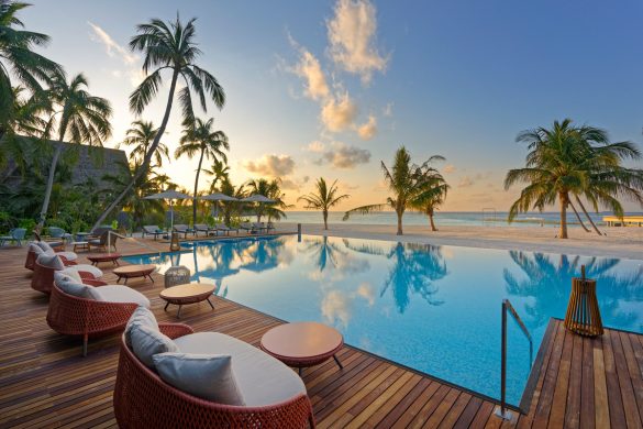 Pool at Outrigger Maldives Maafushivaru Resort
