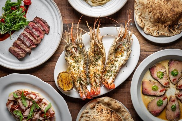 Food plates at Centa restaurant