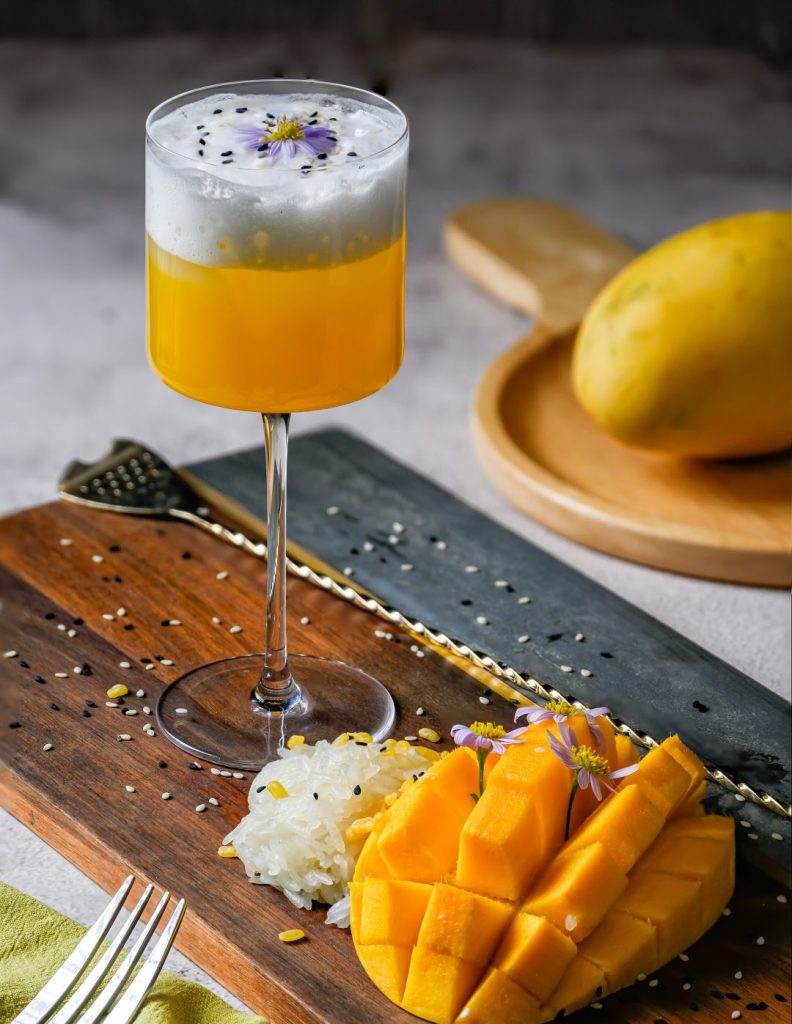 Cocktail, Mango sticky rice, Nora Beach Club