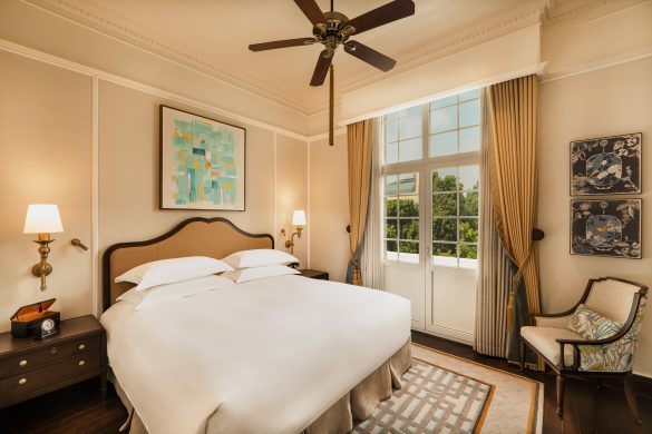 Suite bedroom Sofitel Legend Hanoi Metropole Hotel, heritage wing