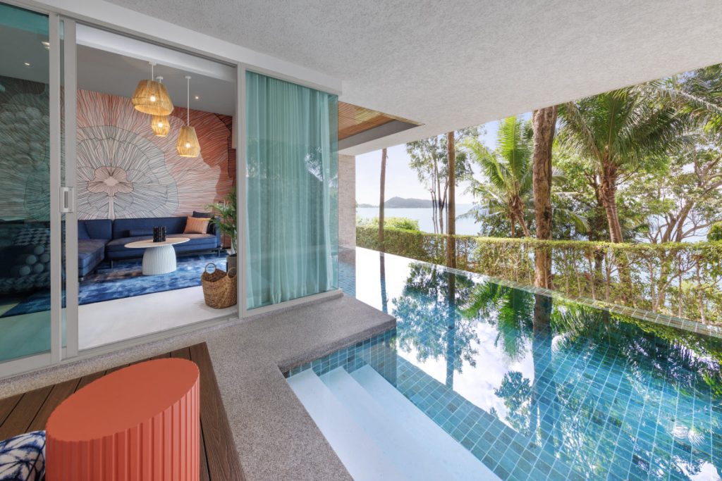 private pool at Wyndham Grand Phuket