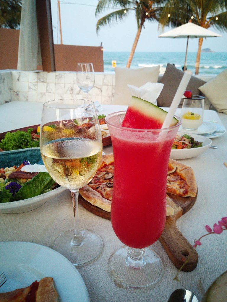 Wine and dine at Carapace beach club
