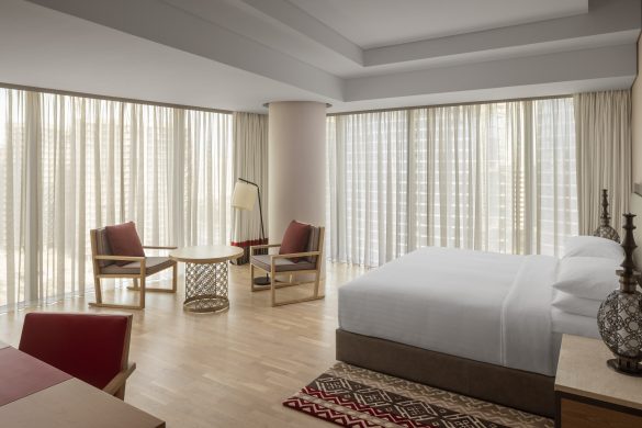bedroom, Marriott Marquis Dubai