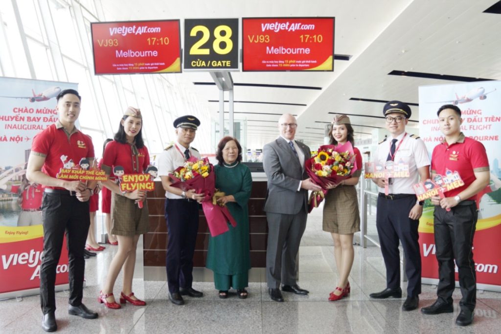 Hanoi - Melbourne Vietjet inaugural flight
