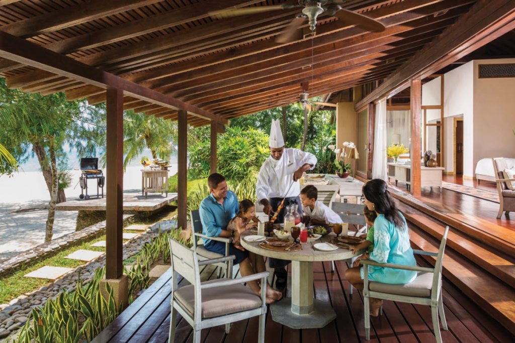 Family dining at Four Seasons Langkawi