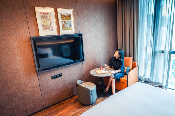 Mucha art, Pullman Singapore Hill Street hotel room