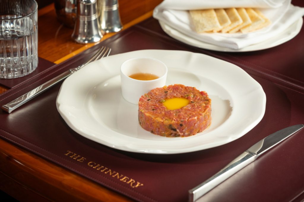 Beef tartare at Chinnery