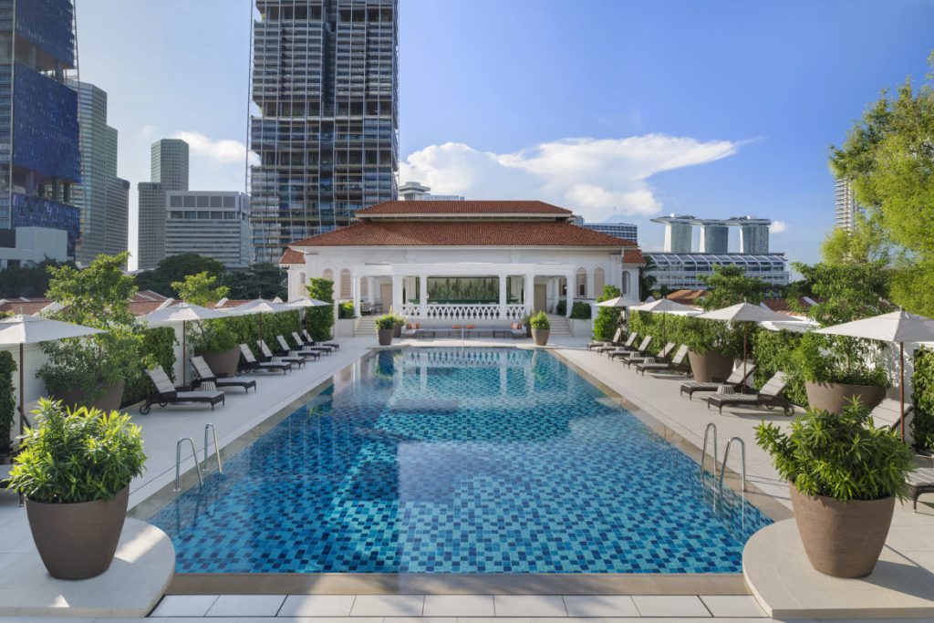 pool at Raffles Singapore