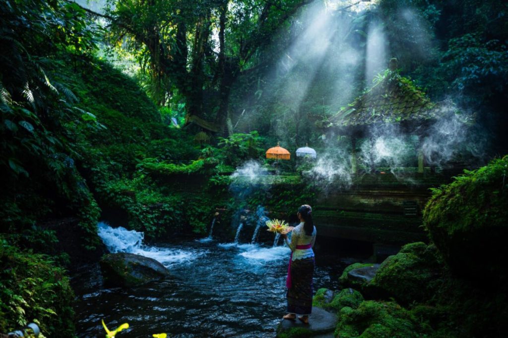 water pond in Bali