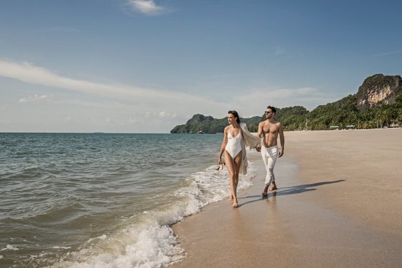 couple on beach, Four Seasons Langkawi Resort