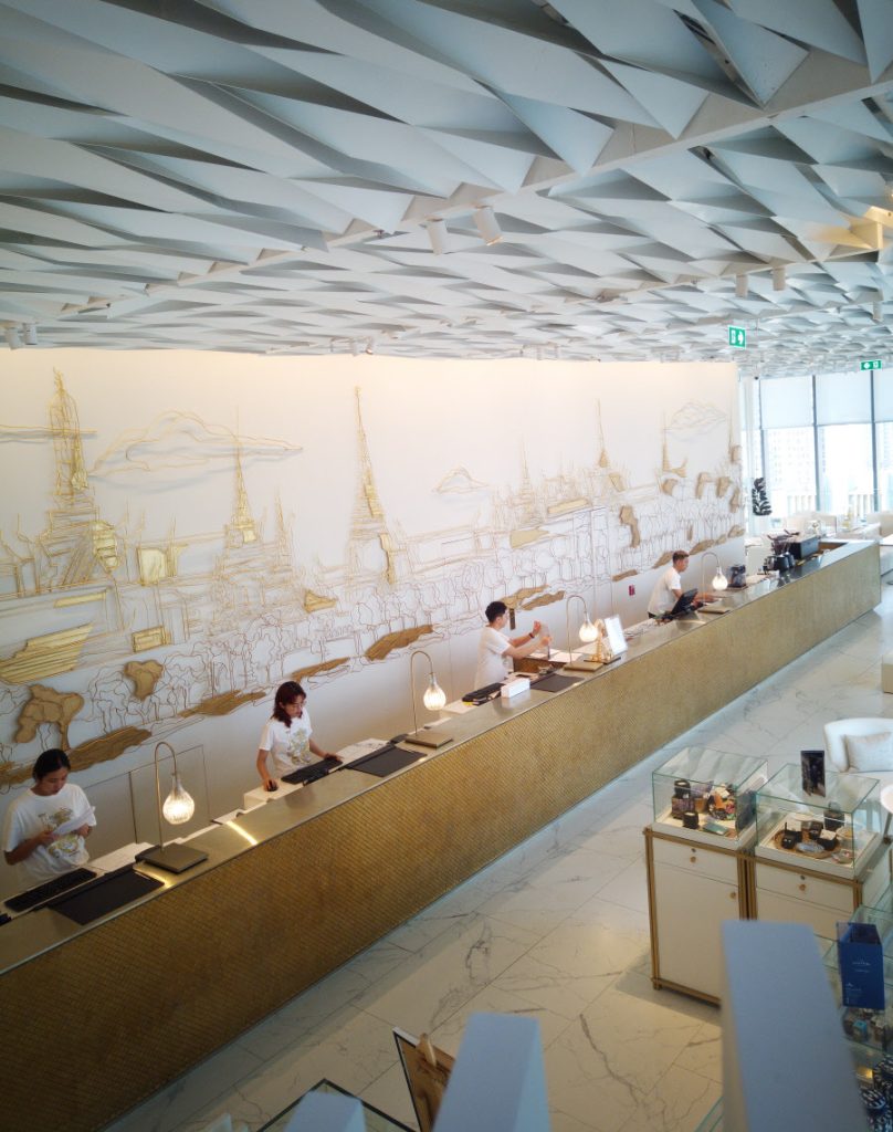 Reception desk at The Open Living Lobby