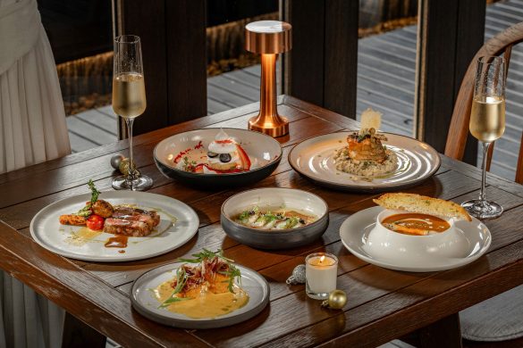Festive 2024 Kimpton Samui Kitalay resort, food plates