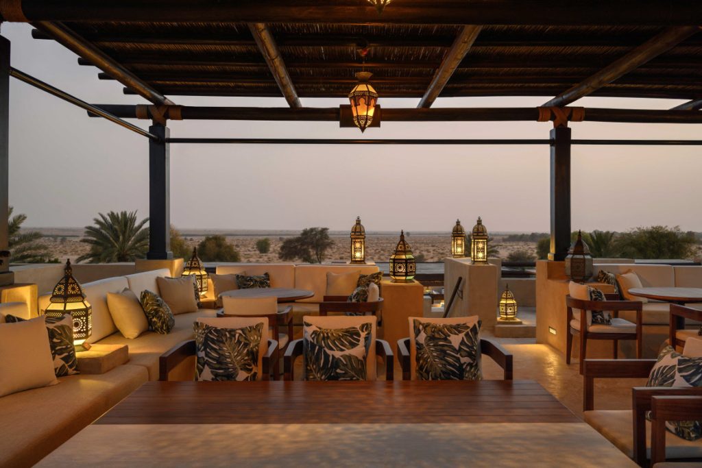 Desert resort festive season: Anwa upper terrace