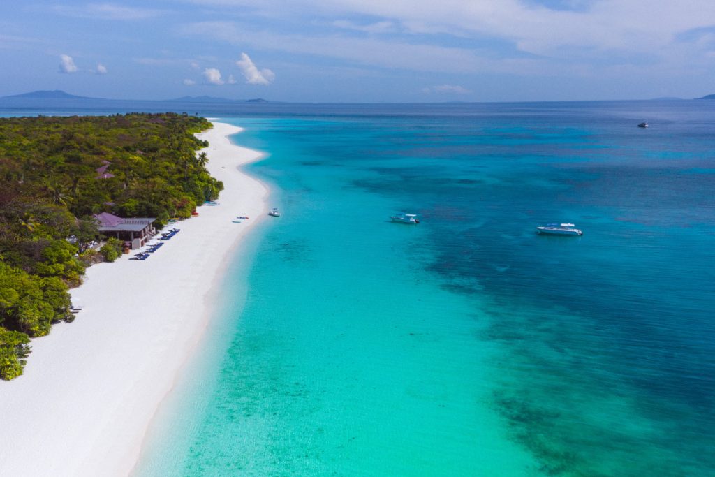 Amanpulo beachfront shore