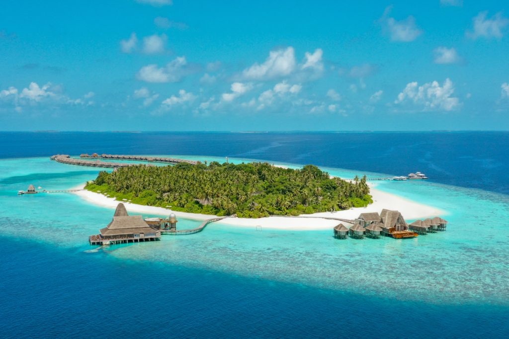 Anantara Kihavah Maldives Villas aerial
