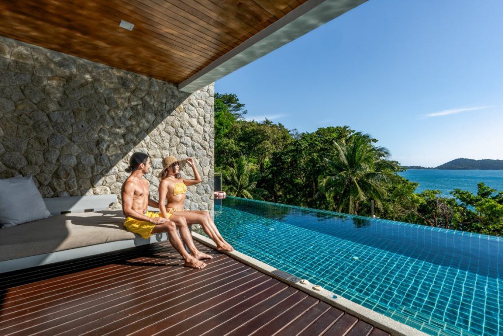 Zenmaya Oceanfront Phuket guests by the pool