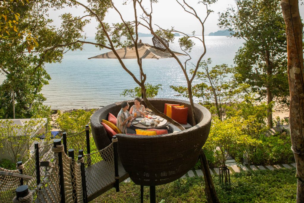 Bird's net tables, Banyan Tree Krabi