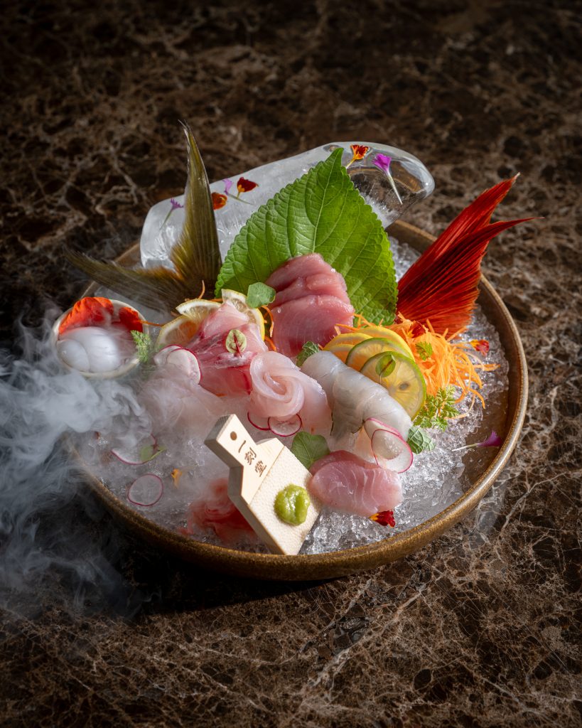 Sashimi scaled, TA’AKTANA, a Luxury Collection Resort & Spa