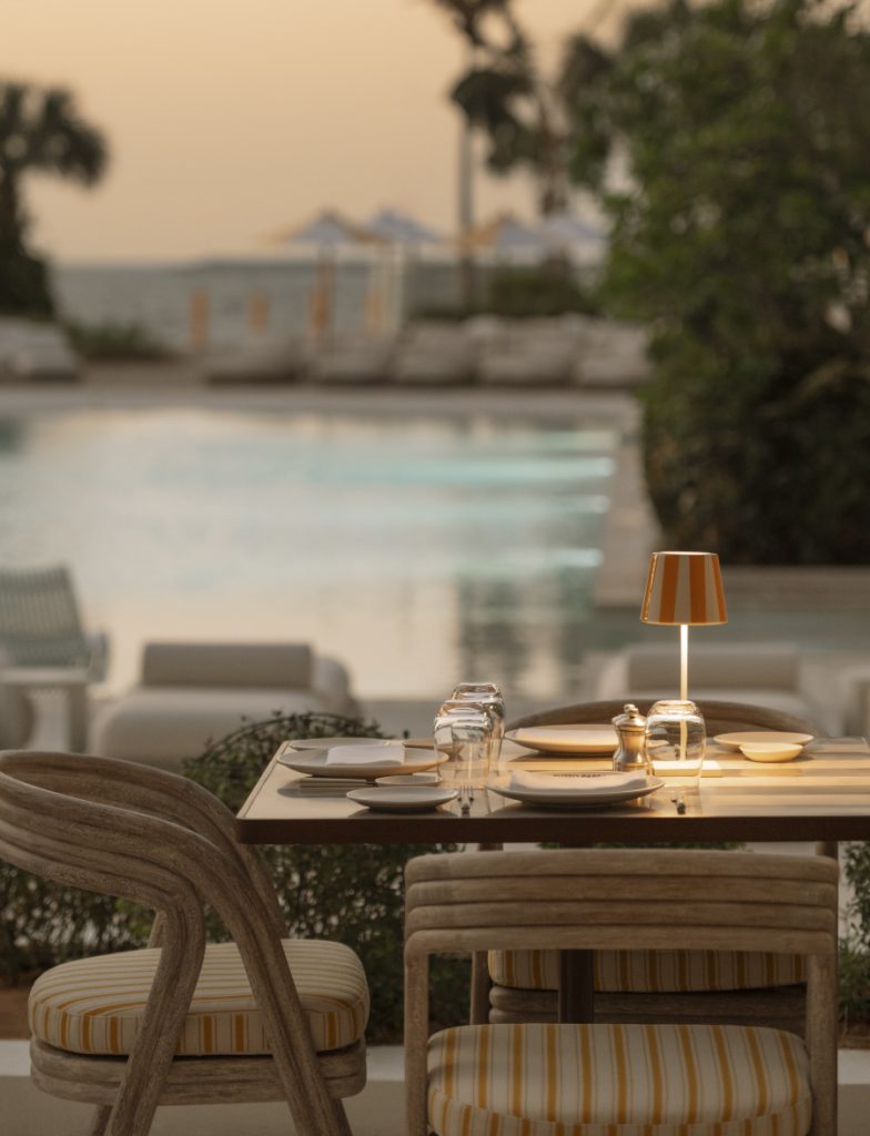 Dining alfresco at Delano Dubai