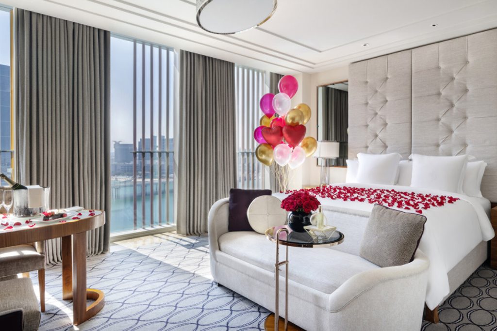 Valentine’s Day room decoration, Four Seasons Adu Dhabi 