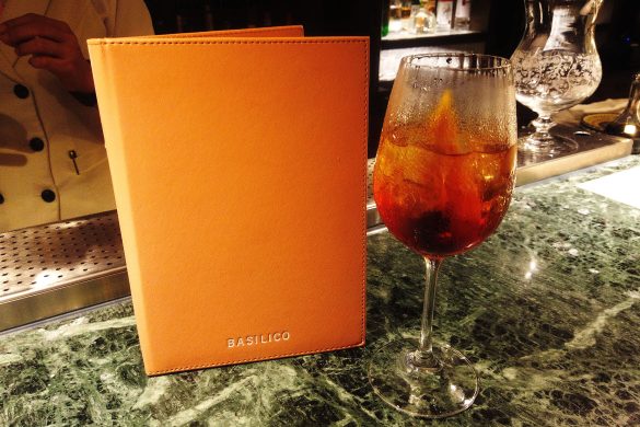 Basilico Bar menu, cocktail