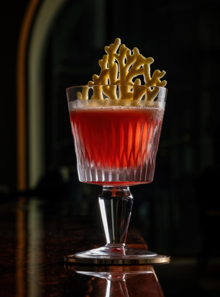 Coral Reef cocktail by Caleō bar