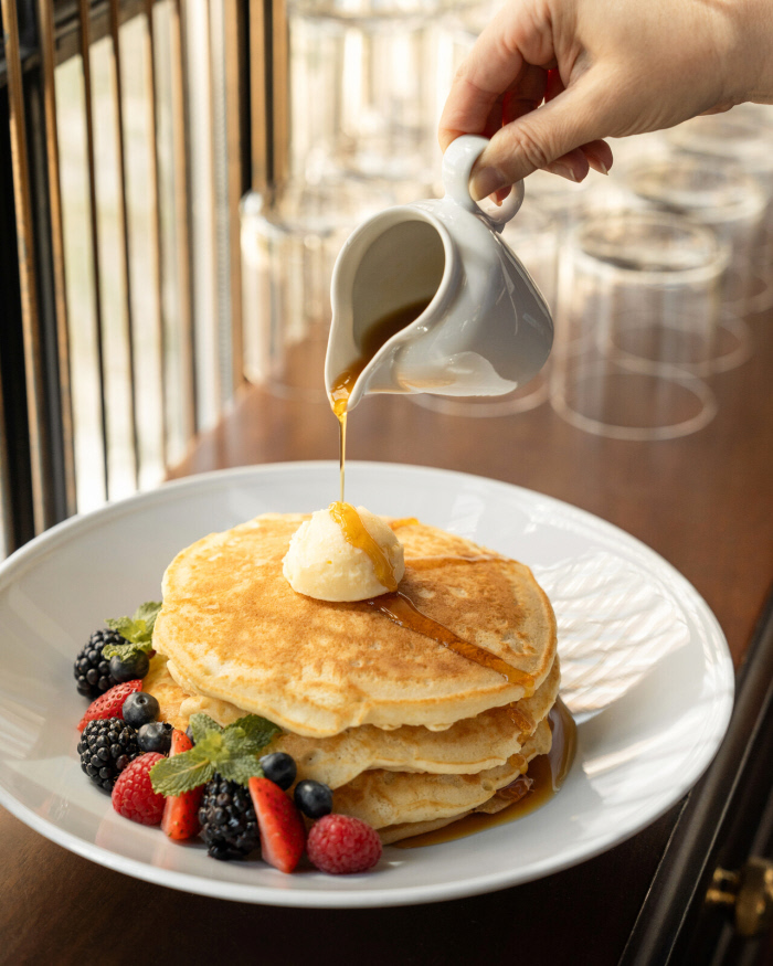 Butcher & Still Sunday breakfast: pancakes