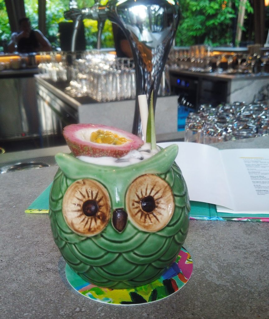 Oasis tiki style cocktail