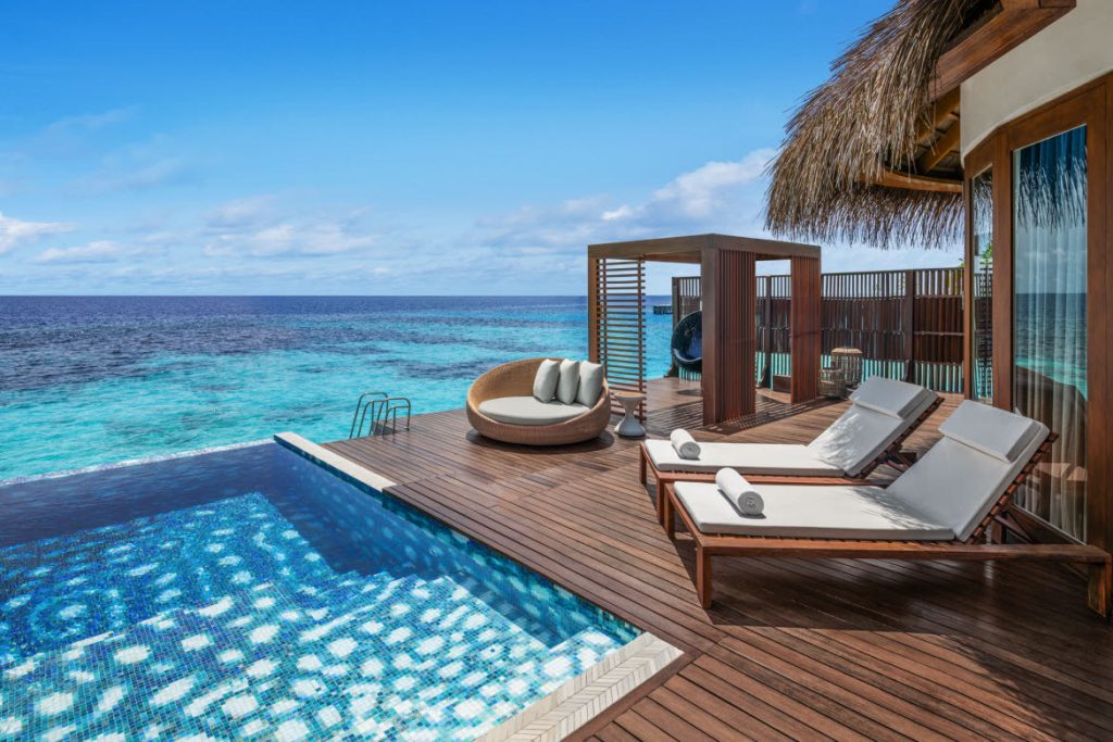 W Maldives Premier Overwater Villa deck