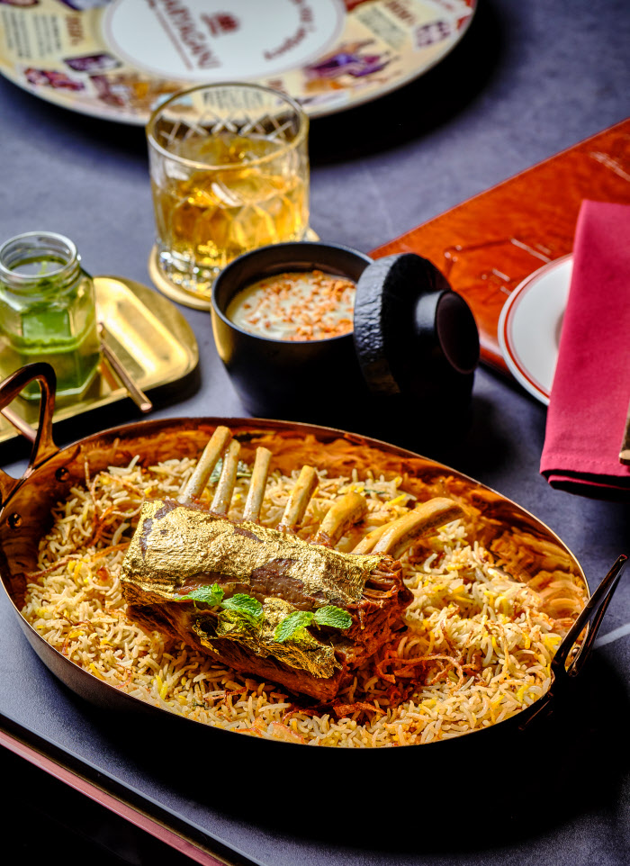Daryaganj: 24Carat lamb rack biryani