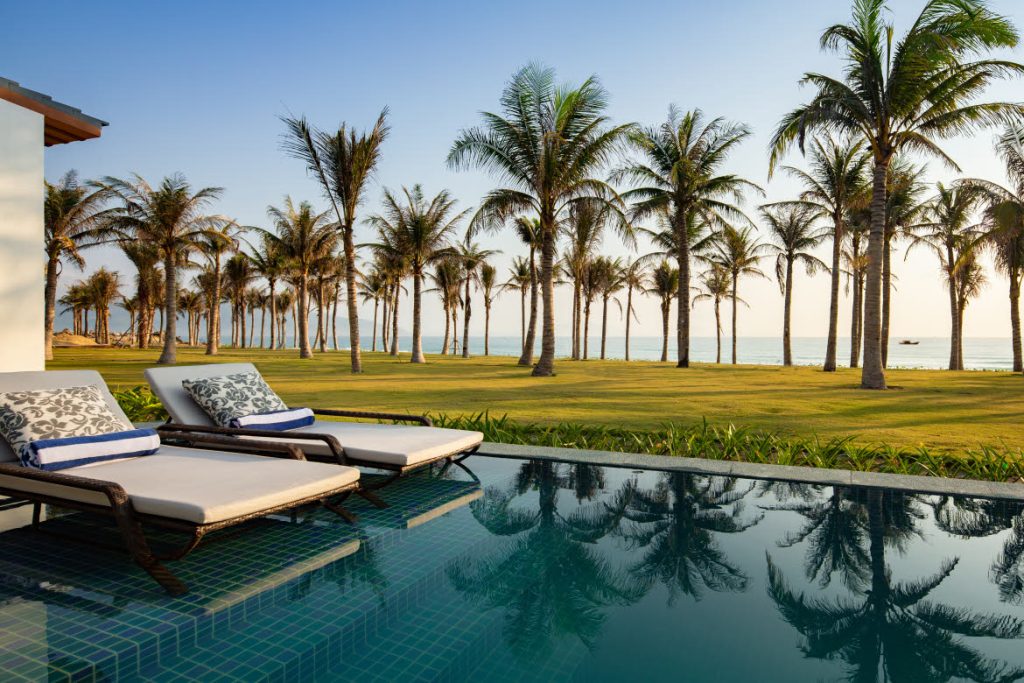 Beach front villa pool, Radisson Blu Resort Cam ranh