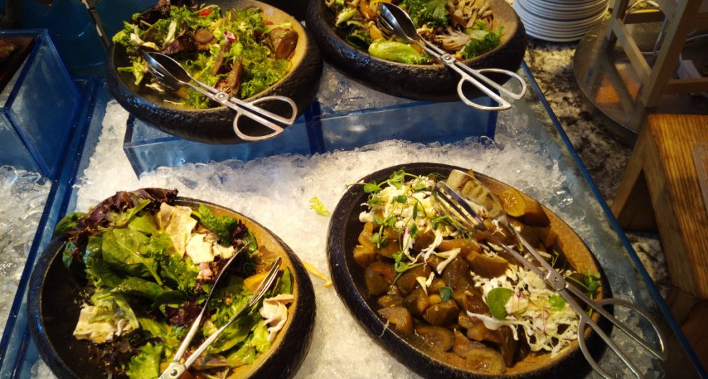 Sakura Serenity salad station