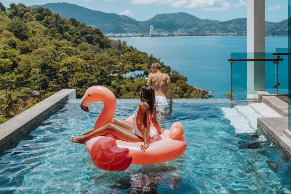 Phuket plunge pool seaview