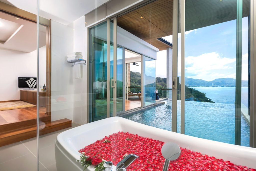 Pool villa tub, Phuket resort romantic package