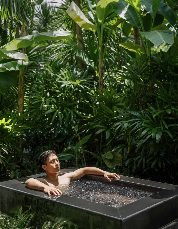 Ice bath at Tia Wellness Resort