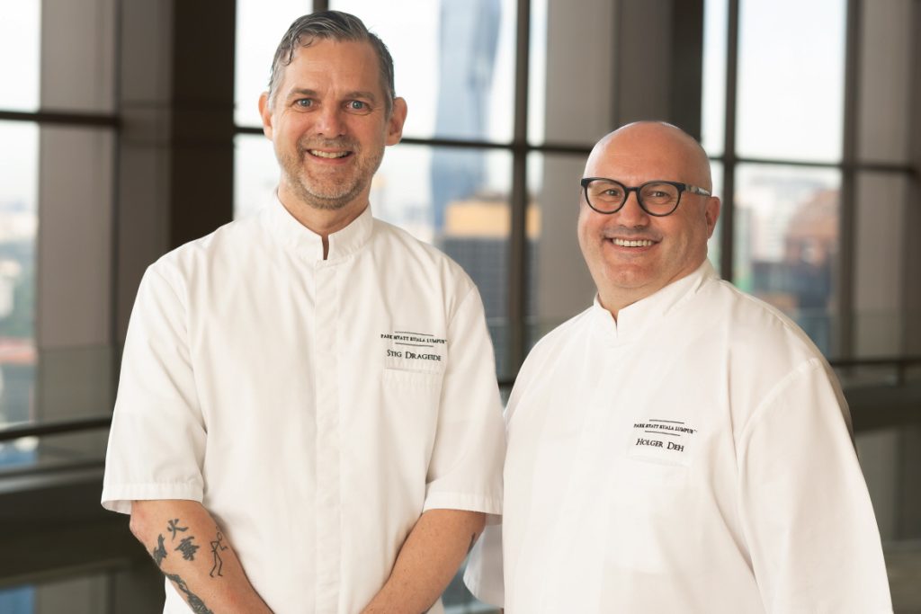 Park Hyatt Kuala Lumpur chefs Stig Drageide and Holger Deh