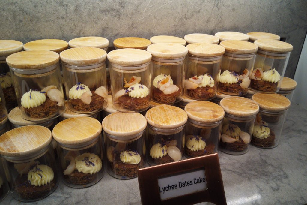 Lychee dates cake, Estate restaurant