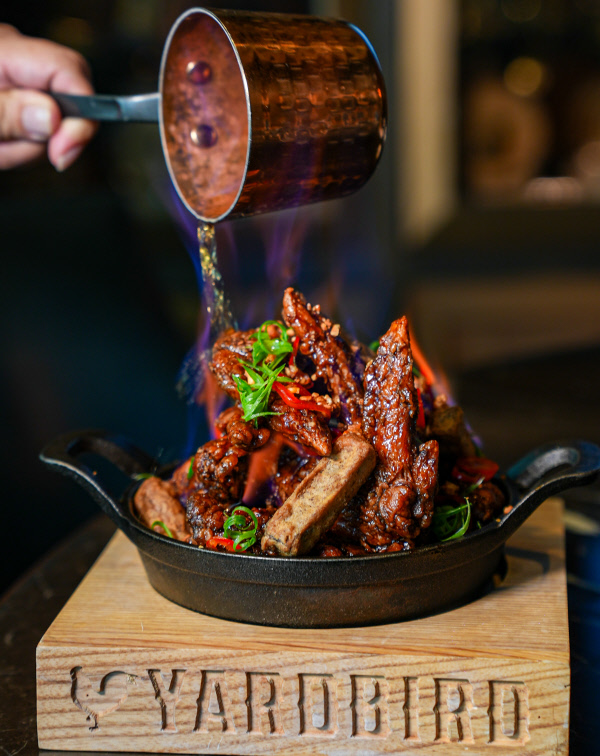 Yardbird Bourbon coffee glazed wings
